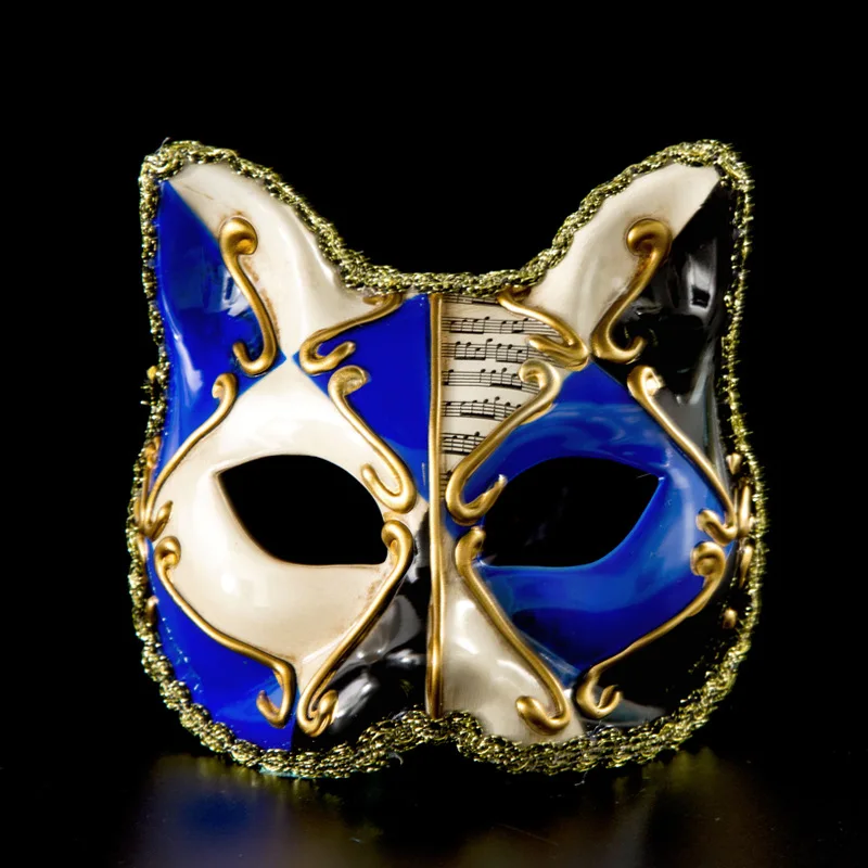 Creative Fashion Charm Note Venetian Kitten Lace Mask Children Party Masquerade Cat Cosplay Mask