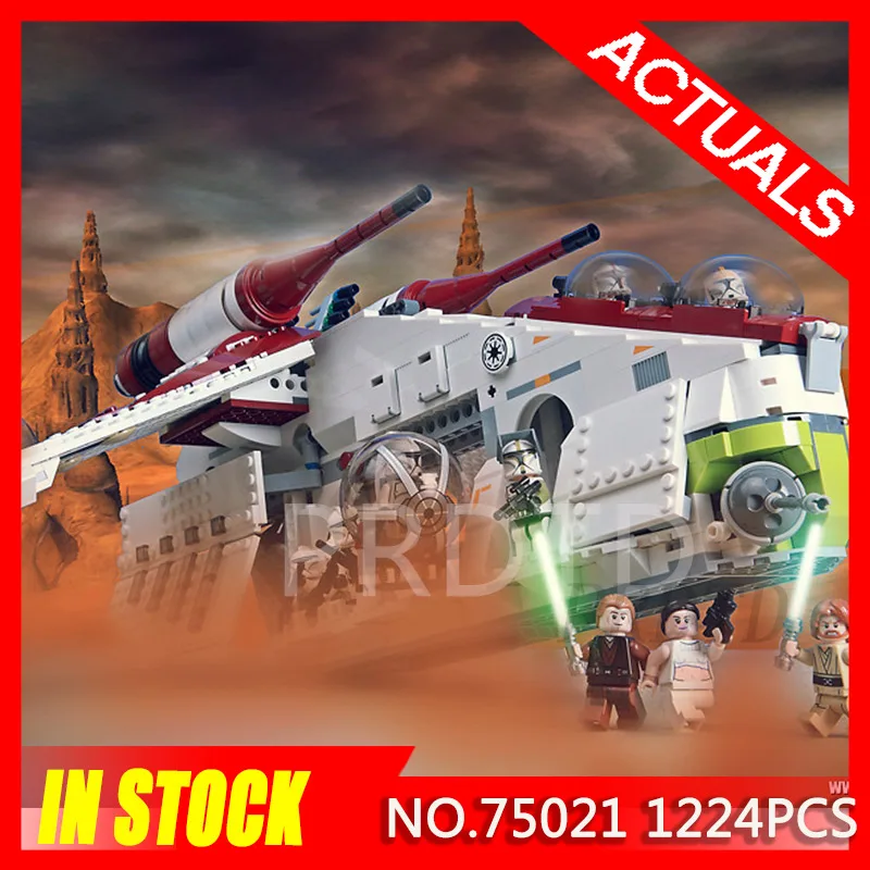 

Star Wars Republic Gunship Space Figuter Building Blocks Model Bricks Toys StarWars Gifts Compatible Legoing 75021 Christmas Toy