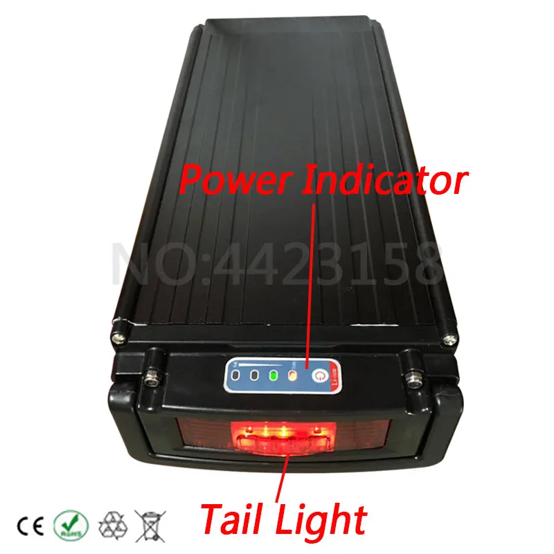 Perfect 36V 30AH Electric Bicycle Battery 36V Lithium ion Battery Pack use LG cell 36V 250W 350W 500W 1000W Ebike Battery+luggage Rack 2