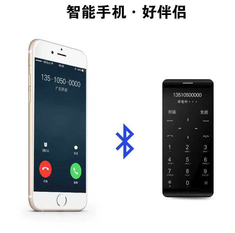 Ультратонкий смарт мобильный телефон A7 1,63 дюймов сенсорный экран ключ Dual Band одной SIM сотовый телефон-моноблок Bluetooth Радио MP3 MP4 плеер