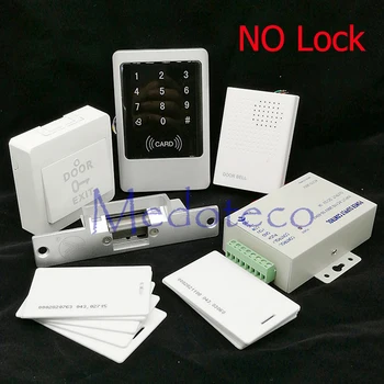 

DIY Waterproof 125khz Rfid Door Access Control Kit Set + Electric Strike Lock +10 RFID Card Outdoor touch keypad Access Control