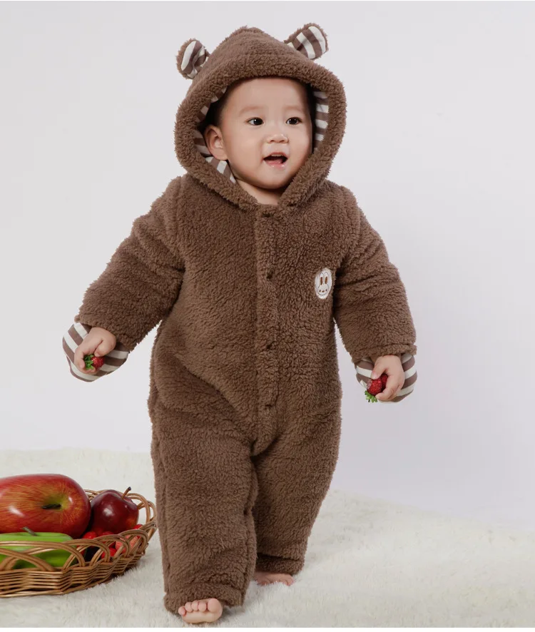 Winter Thicken Baby Romper Full Sleeve Cartoon Kids Clothing Set Cute Baby Clothes Newborn Costume (9)