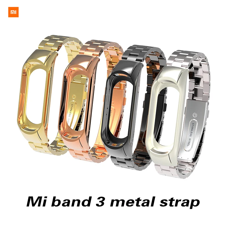 Спортивный Браслет Xiaomi Mi Band 3 металлический ремешок для часов аксессуары xiaomi mi band