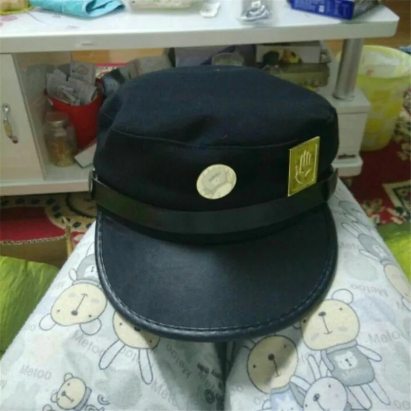 Anime Jojo's Bizarre Adventure Hat Jotaro Kujou Army Military Unisex Cotton Cap (11)