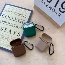 Яркий Цветной ТПУ силиконовый Bluetooth беспроводной чехол для наушников Защитный чехол для Airpods для Apple Airpods гарнитура зарядная коробка