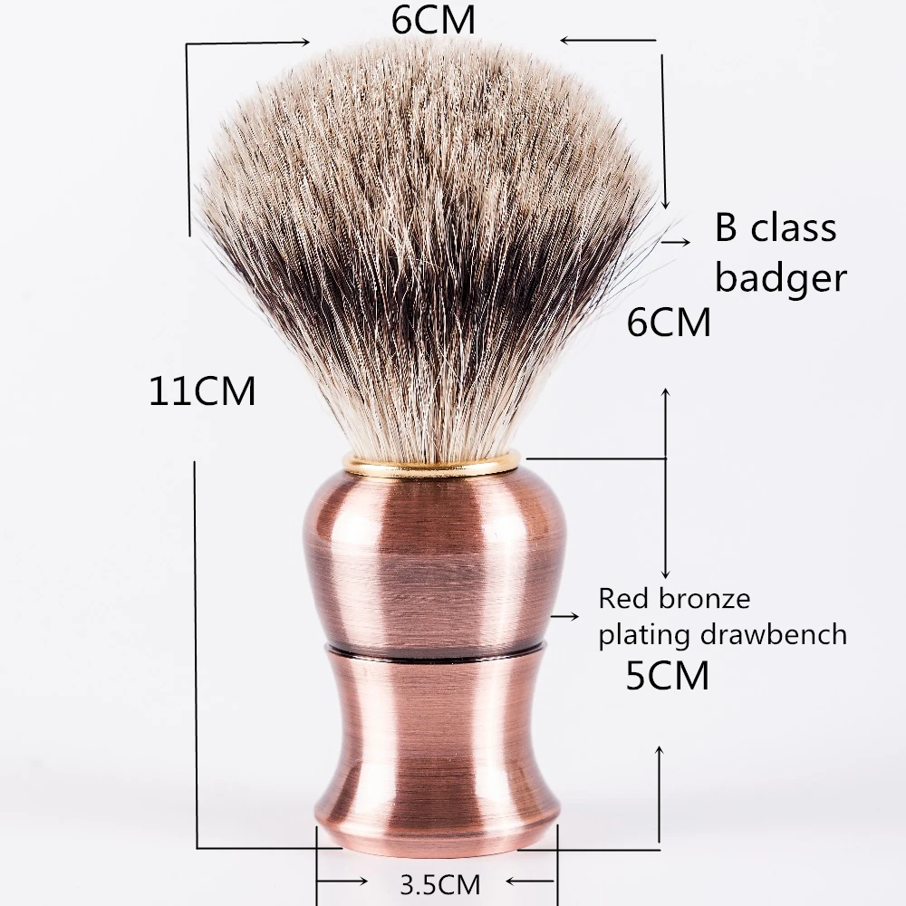 Art Secret SV 578 Fashion Badger Hair Metal Handle Beard Shaving Brush