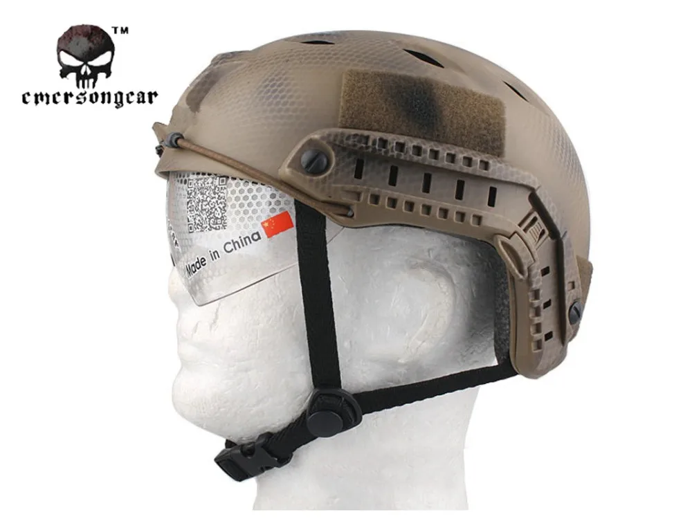 Emerson Fast шлем с защитным Goggle BJ ABS Тактический военный страйкбол шлем Multicam черный EM8818