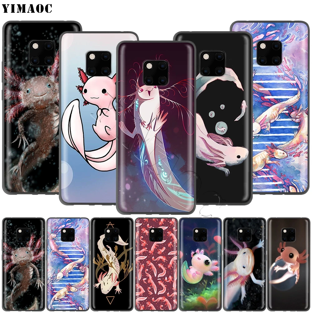 

YIMAOC Cute Animal Axolotl Case for Huawei Mate 10 P8 P9 P10 P20 P30 P Smart Lite Pro Mini 2017