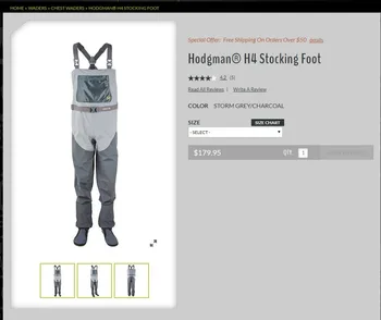 2018 SITEX Fishing Waders Hodgman H4 Stocking Foot