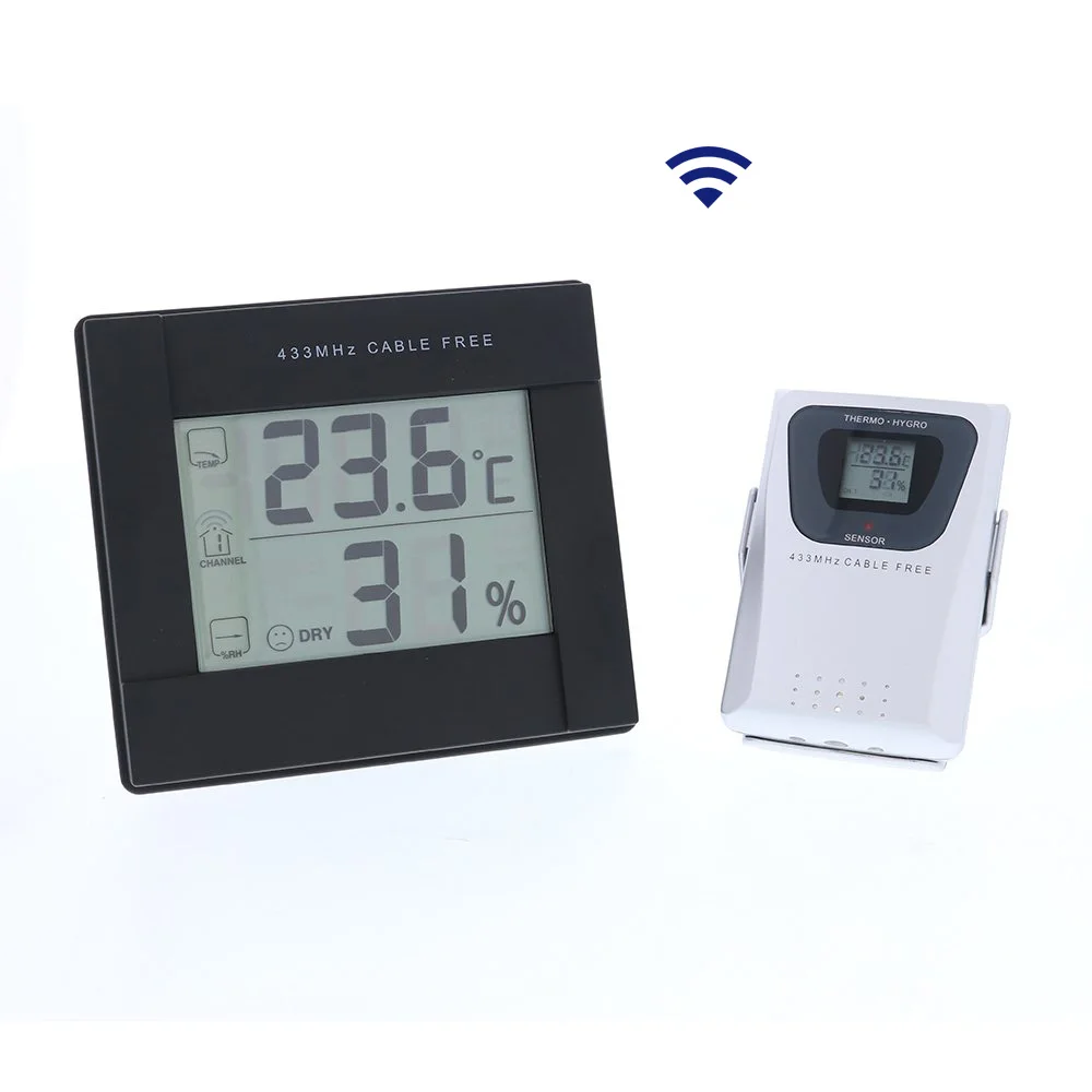 

Digital Thermometer and Hygrometer with Remote Sensor Greenhouse Temperature and Humidity Meter Monitoring System Grower's Edge