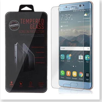 

50pcs 0.26mm Tempered Glass Protective film for samsugn galaxy Note 7 Arc Edge Transparent Screen Protector Cover with box