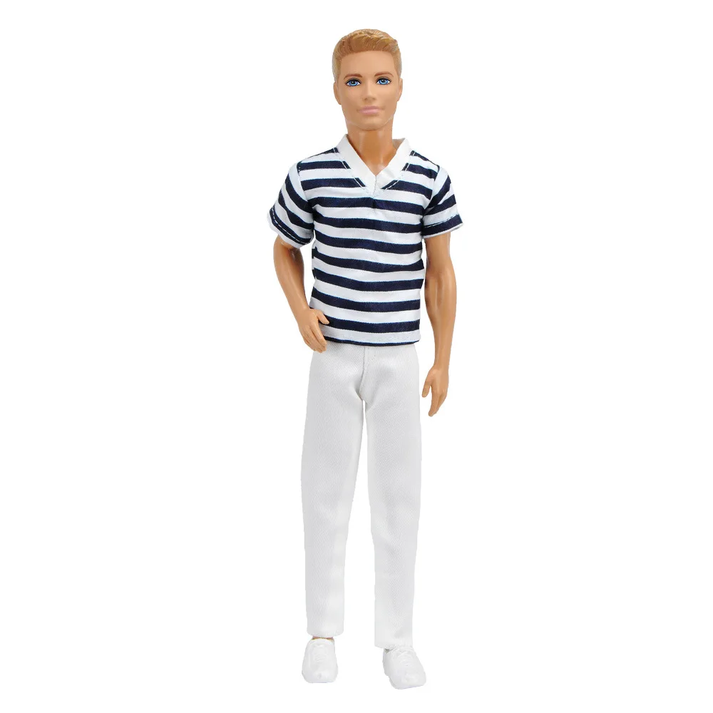 Новая модная белая одежда для Кена, набор для 30 см, кукла барбиер, одежда, аксессуары, игровой дом, наряды, костюм, детские игрушки, подарок