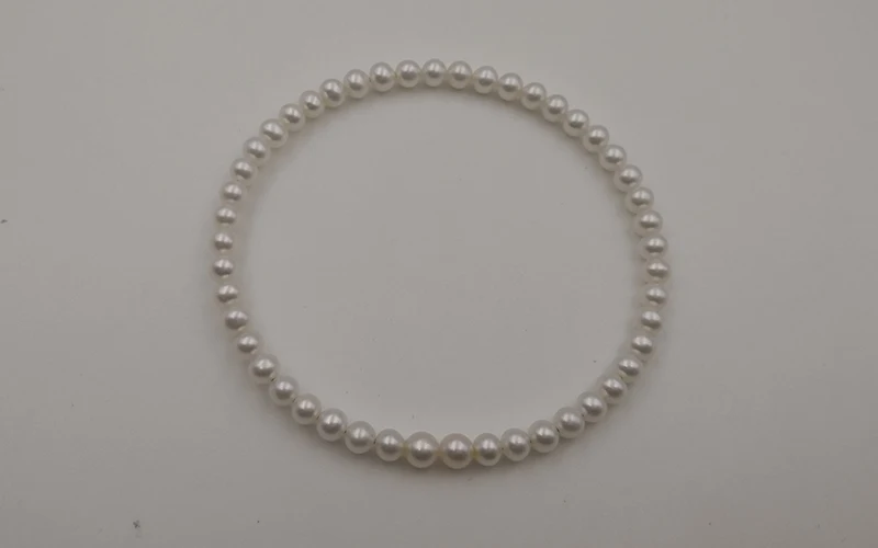 Sinya Natural Round shape pearls strands bangles bracelet for ladies girls for DIY Open elastic bracelet 2019 New arrival  (11)