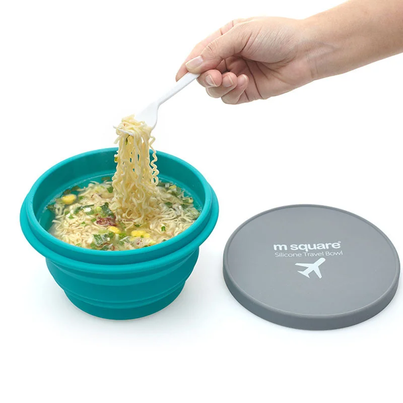 Складная чашка для путешествий, силиконовая крышка чаши для пикника ...