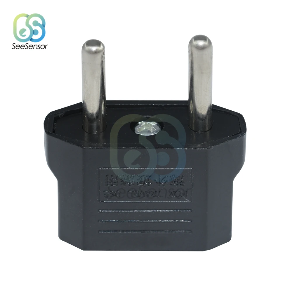 5Pcs Universal US To EU Plug USA To Euro Europe Travel Wall AC Power Charger Outlet Adapter Converter 2 Round Socket Input Pin power adapter