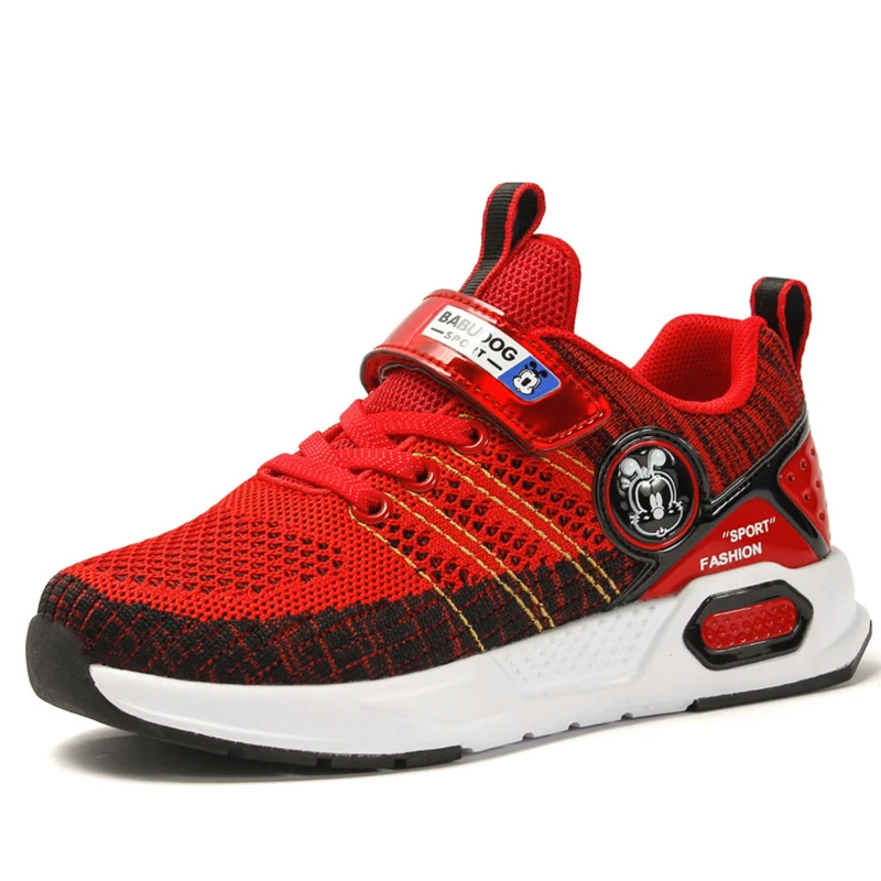 

SKHEK Spring Kid Sneakers Kid Running Shoes Children Sport Shoes Boy Basket Footwear Lightweight Breathable Casual Girl Shoes