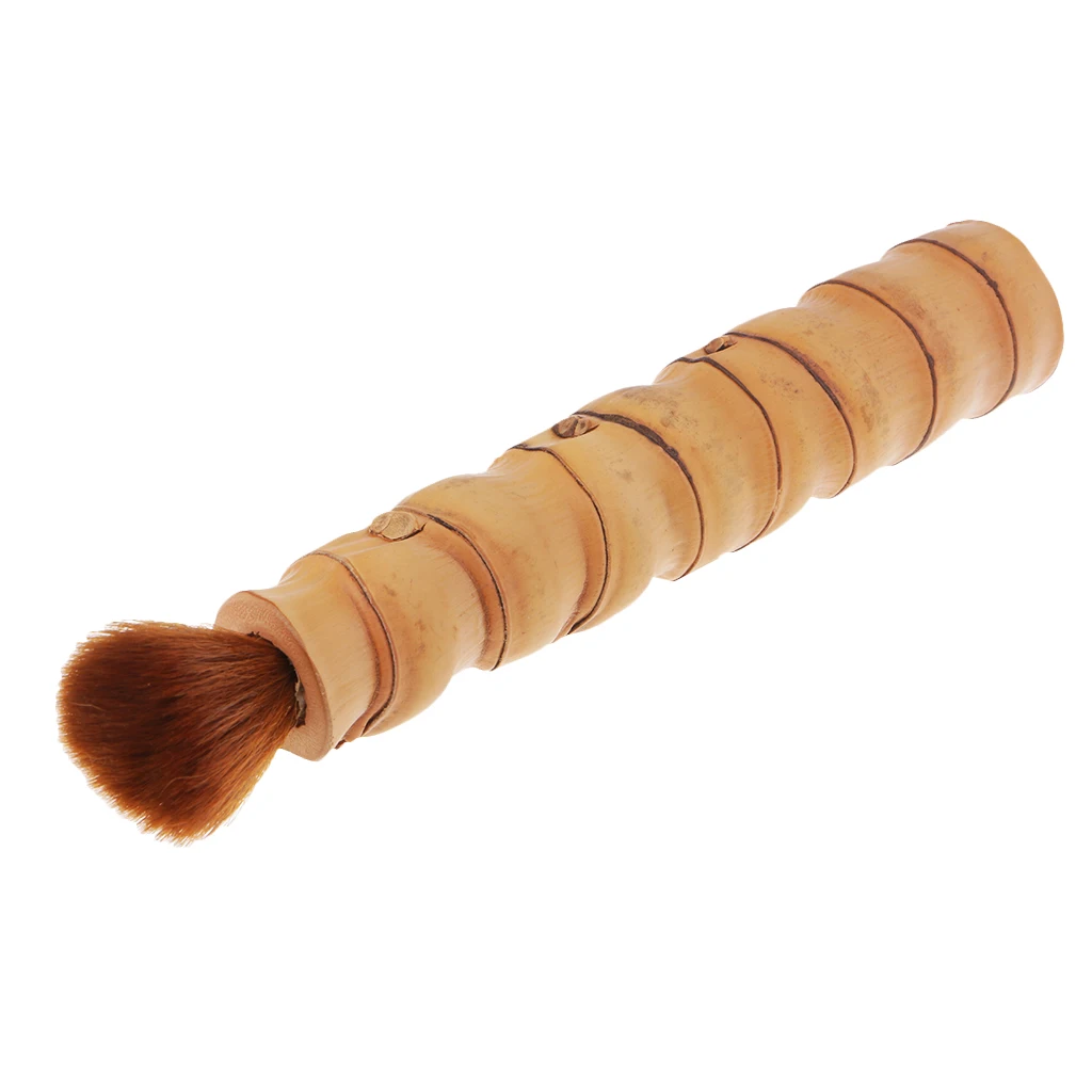Bamboo Root Pen Brush Handmade Tea Brush Coffeepot Teapot Brush -18cm