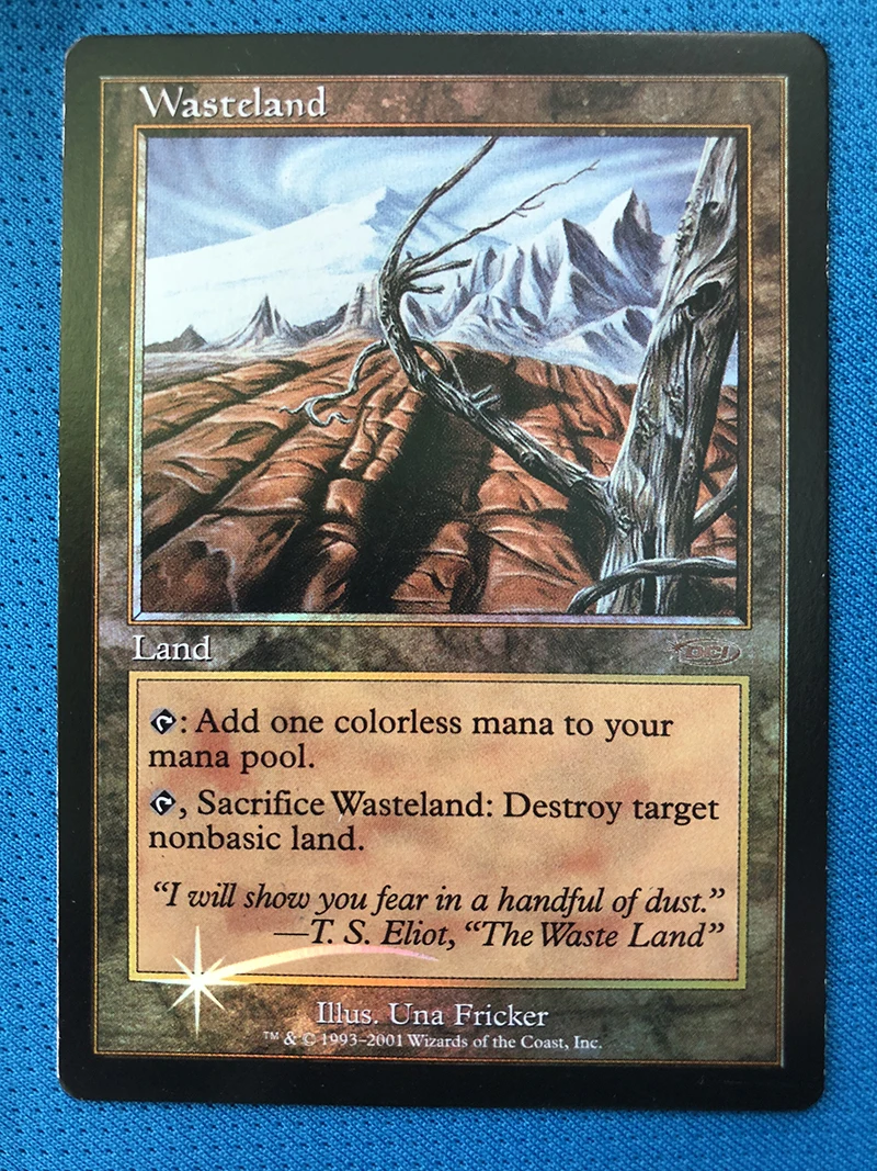 

Wasteland magic players rewards 2001 Foil magician ProxyKing 8.0 VIP the proxy cards to gathering every single mg card.