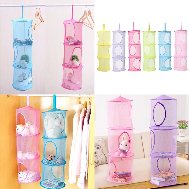 High Quality Diy 3 Layer Hanging Storage Net Kids Toy Organizer Bag High Quality Diy 3 Layer Hanging Storage Net Kids Toy Organizer Bag Bedroom Wall Door Closet