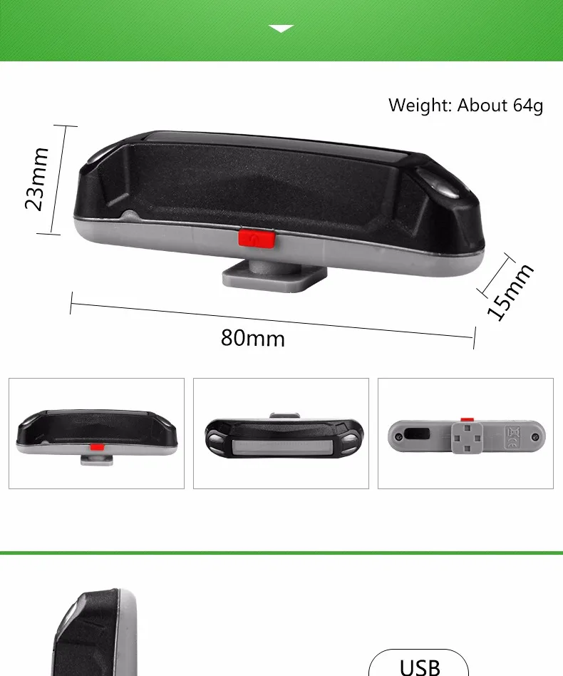 Top Rockbros Cycling Taillight IPX5 Waterproof Bike Rear Tube Light USB Rechargeable Bicycle Warning Lamp Flashlight Tail Light 2 Top Rockbros Cycling Taillight IPX5 Waterproof Bike Rear Tube Light USB Rechargeable Bicycle Warning Lamp Flashlight Tail Light 2