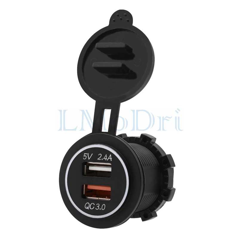 Зарядное устройство LMoDri для мотоцикла RV супер быстрая зарядка QC 3 0 Dual USB