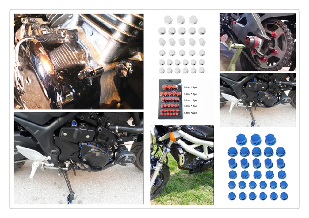 30 шт. декоративные гайки с покрытием для мотоцикла HONDA CBR929RR CBR600RR CBR954RR CB1000R|Гайки и