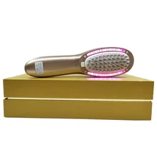 Электрический рост волос био микротоковая фолликула стимуляция кожи головы Вибрация Ион Фотон забота о здоровье Расческа Щетка массажер машина