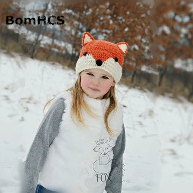 BomHCS – bonnet tricoté à la main pour enfant de 3 à 10 ans