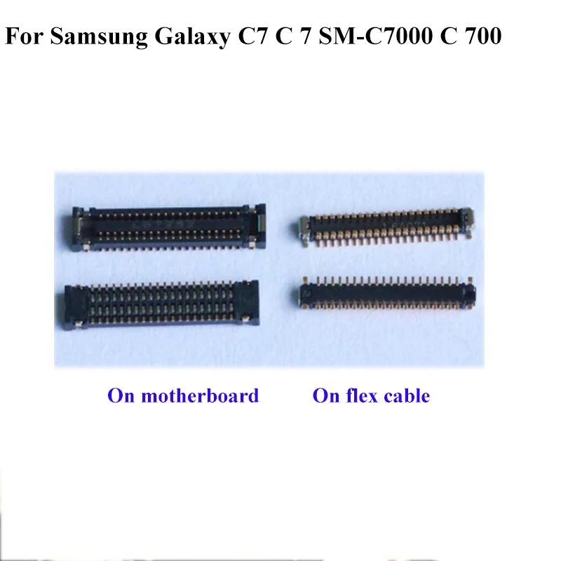 2 шт. док-разъем порт зарядки Micro USB FPC Разъем для Samsung Galaxy C7 C 7 SM-C7000 логика на гибком