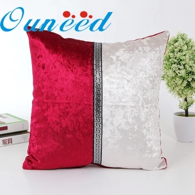 Ouneed 45x45 см счастливый высокое качество красота дома De Coussin семь видов фарфоровый чехол для подушки кафе домашний декор Чехлы для подушек - Цвет: Red