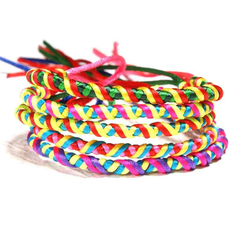 5pc Lot Red Rope Thread Friendship Bracelet Silk Braid Charm Lucky Friendship Bracelet Silk Braid Charm