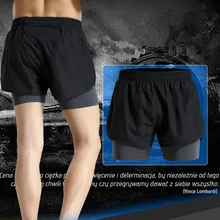 Мужские спортивные шорты для бега, двухслойные тренировочные шорты для футбола, тенниса, тренировок, спортзала, дышащие быстросохнущие уличные эластичные шорты для бега трусцой