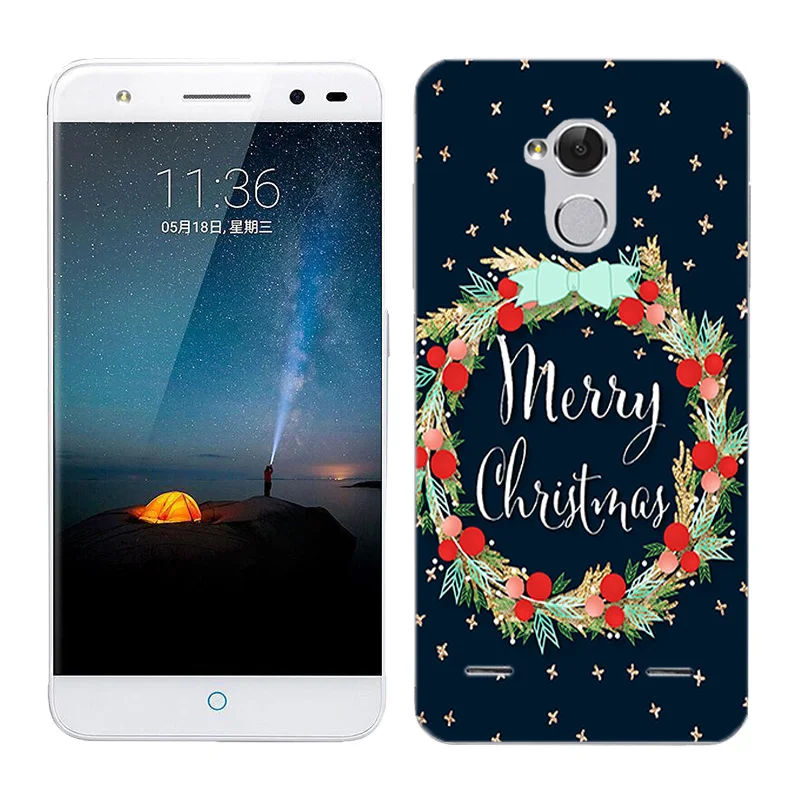 Мягкий силиконовый чехол для телефона zte Blade V7 Lite, прозрачный чехол для телефона X'mas Day, 5,0 дюйма, задняя крышка для zte Blade V 7 Lite, чехол