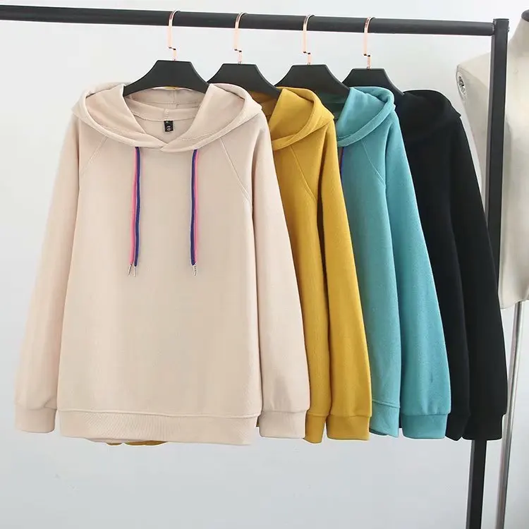 Women Sweatershirts Hooded Plus Size Cotton Autumn Woman Warm Thick hooded Sweatershirts Tops Winter Outwear Oversized 4XL