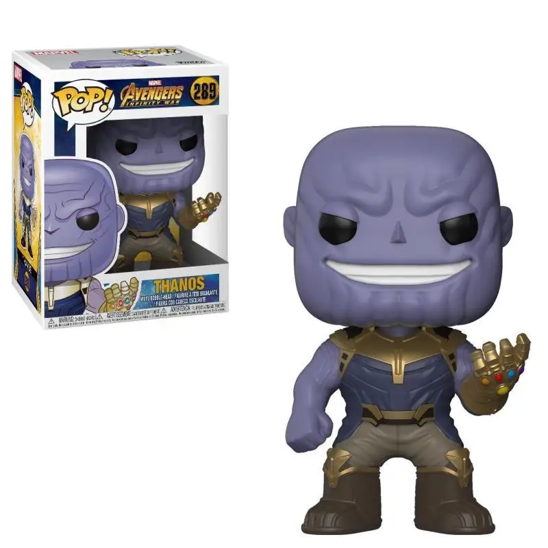 Экшн-фигурки FUNKO POP мстители 3: Infinity War 10 см Miba THANOS ПВХ подарок для детей с коробкой |