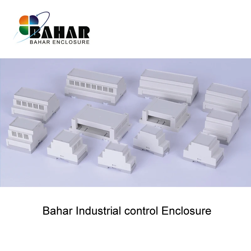 BAHAR 1 шт. промышленный din-рейку пластиковый корпус abs электронный проект Чехлы diy din-рейку распределительная коробка для проводов BRT80002