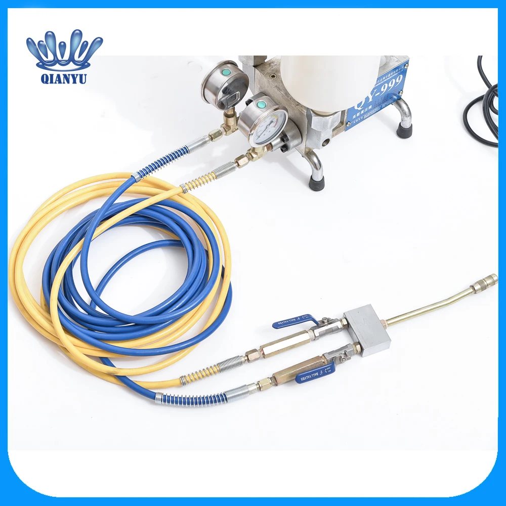 C набор еды QY-999D двухкомпонентный водонепроницаемый Затирка впрыска насос с 1000 шт упаковщик и 10 шт сопла