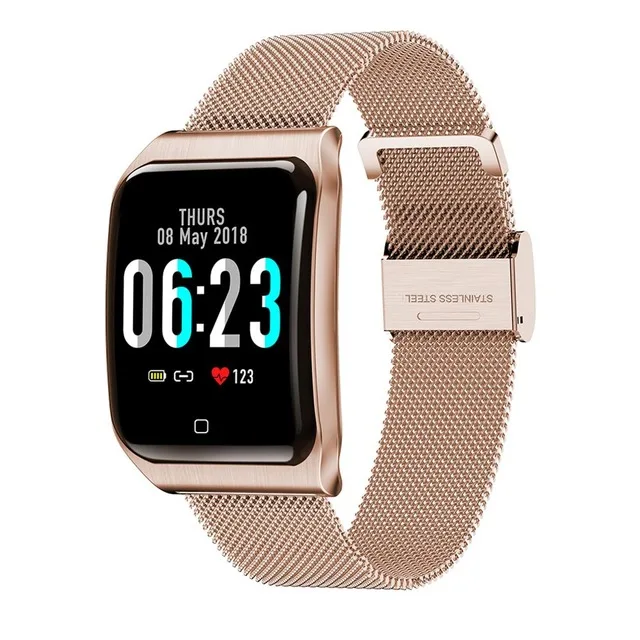 Vwar AF6 IP68 Водонепроницаемые Смарт-часы, мониторинг сердечного ритма, кровяное давление, Спортивные Bluetooth мужские смарт-часы для IOS xiaomi android - Цвет: Золотой