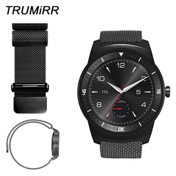 

22mm Milanese Loop Strap for LG G Watch W100/W110/W150 Pebble Time Steel ASUS Zenwatch 1 2 Stainless Steel Watch Band Bracelet