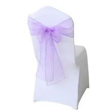 25 шт./партия, пояса для стула из органзы, модные чехлы с бантом, полиэстер для свадебных мероприятий, банкетное светодиодное Рождественское украшение, Текстиль