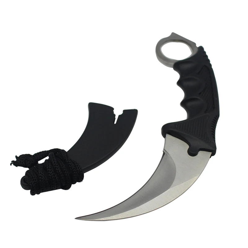 CS GO нож в стиле игры "Counter-Strike" hawkbill Тактический Коготь karambit шейный нож настоящий боевой бой лагерь Поход на открытом воздухе защита атака подарок