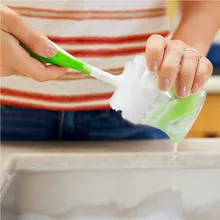 2 шт. Детские щетки для бутылочек щетки для бутылочки для кормления носик трубка теат губка для кормления малыша щетка для чистки бутылки набор многофункциональная чашка щетка