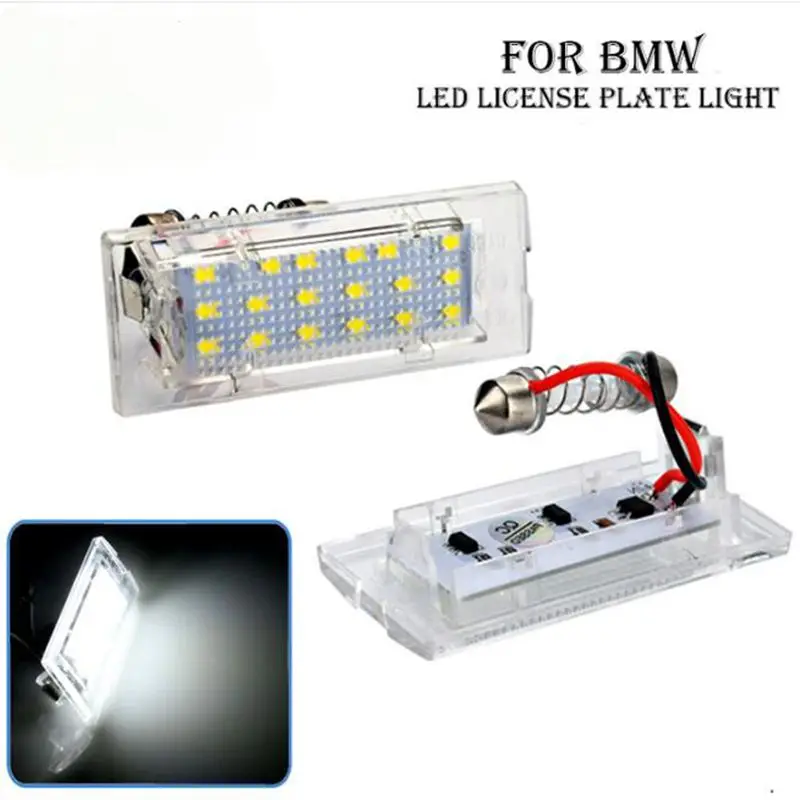 

2Pcs/Set Error Free LED Number License Plate Light for BMW E53 X5 1999~2003 E83 X3 2004-2009