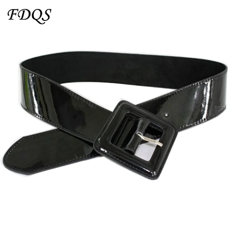 2016 Winter New Female Models Black Patent Leather Ceinture Luxury Light Leather Belt Woman ...