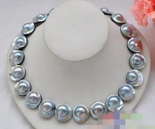 

song voge gem nanJ0213 gray south sea mabe pearl NECKLACE