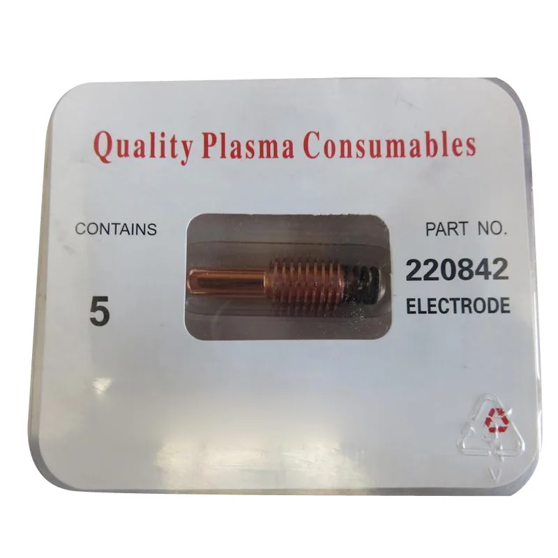 

220842 Consumables 5pcs Plasma Consumables Electrode Set 30A-125A NIB Accs Replaces Durable New Hot High Quality