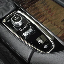 Для Volvo XC60 2018/XC90 2015-2018 ABS Хром Интерьер электронного стояночного тормоза остановить чехол Отделка 1 шт. автомобиля средства для укладки волос