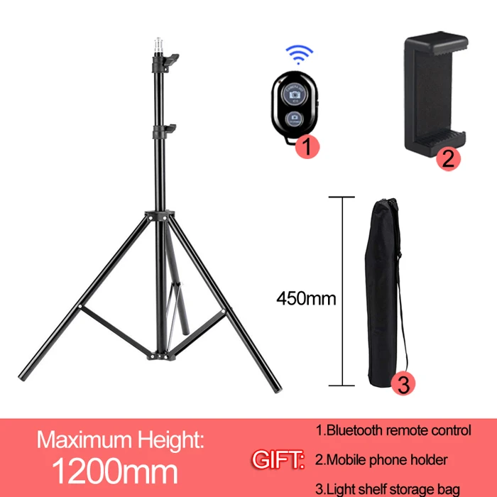 78cm 120cm Light Stand Photography Studio Adjustable Photo Tripod For Camera Photo Lamp Bracket Holder Softbox - Цвет: 120cm