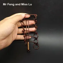 Шторы Форма ручной работы Коллекция Красный Медь волшебное кольцо металл мозг игрушки, игры разума решение головоломки