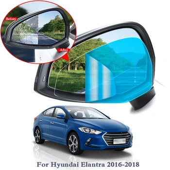 

2PCS Anti Fog Car Window Clear Film Car Rearview Mirror Protective Film For Hyundai Elantra Avante IX25 IX35 IX45 Tucson Sticker